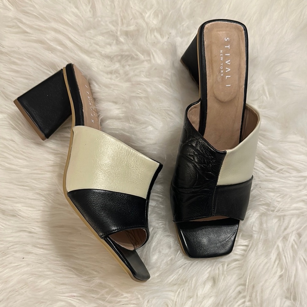 STIVALI Soulmate Block Heel in Black/White